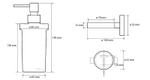 Настенный дозатор для жидкого мыла (стекло) trend-i 104109018e
