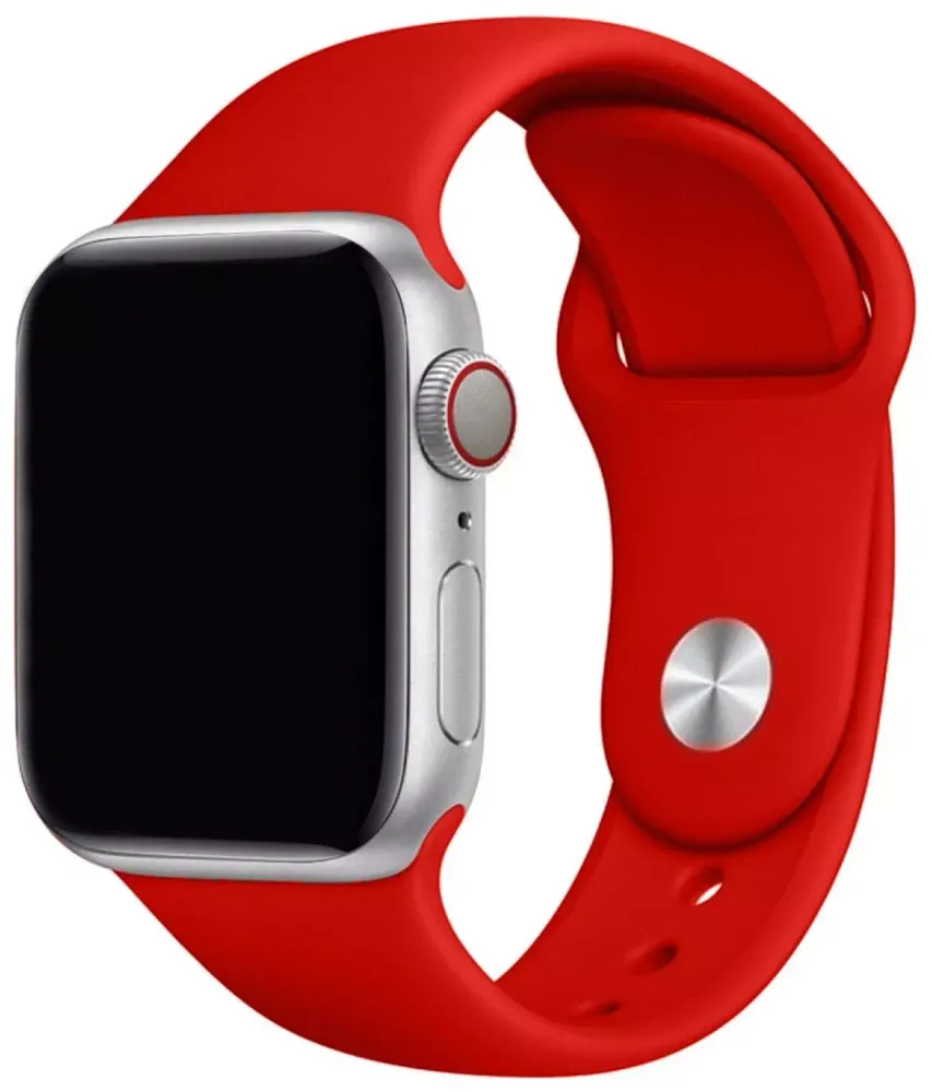 Ремешок Apple Watch,42мм,кожаный,красный