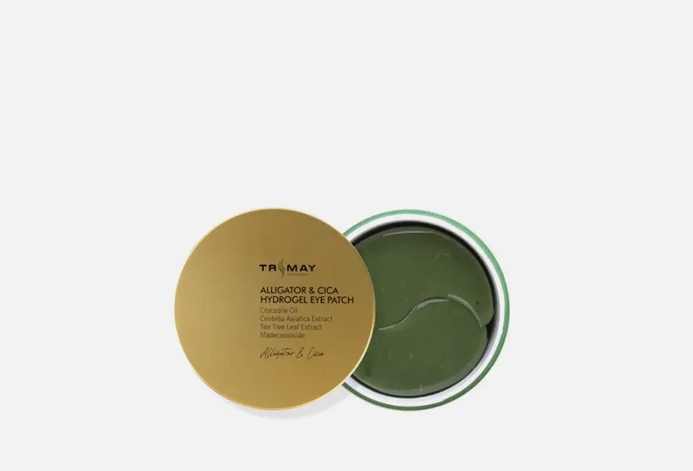 Trimay Универсальные успокаивающие патчи с маслом аллигатора Trimay Alligator & Cica Hydrogel Eye Patch