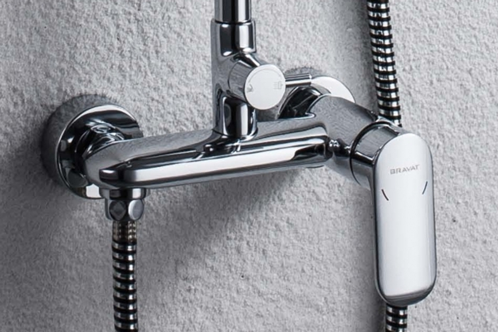 OPAL R душевая колонна со смесителем для душа (верхний душ круглой формы)(старый арт.F9125183CP-A2-RUS)