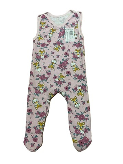 Ползунки длинные на кнопках из футера (100% хлопок с начесом) на рост 80 см