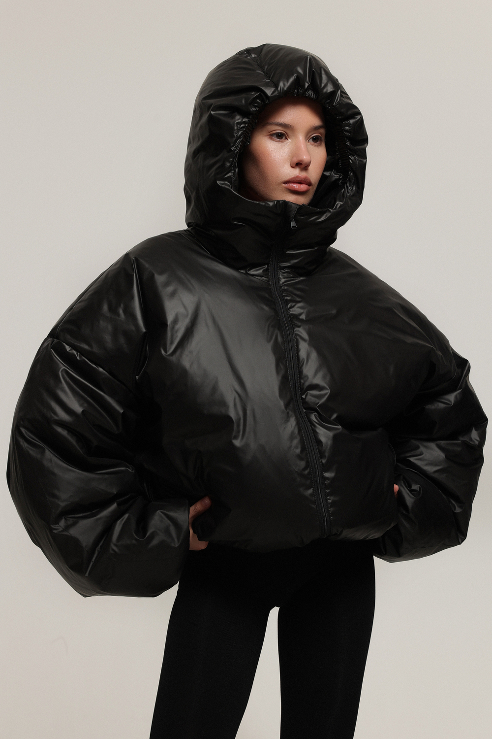 Пуховик укороченный