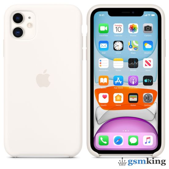 Apple Silicone Case iPhone 11 White (Белый)