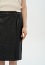 Юбка их эко-кожи Трейсс