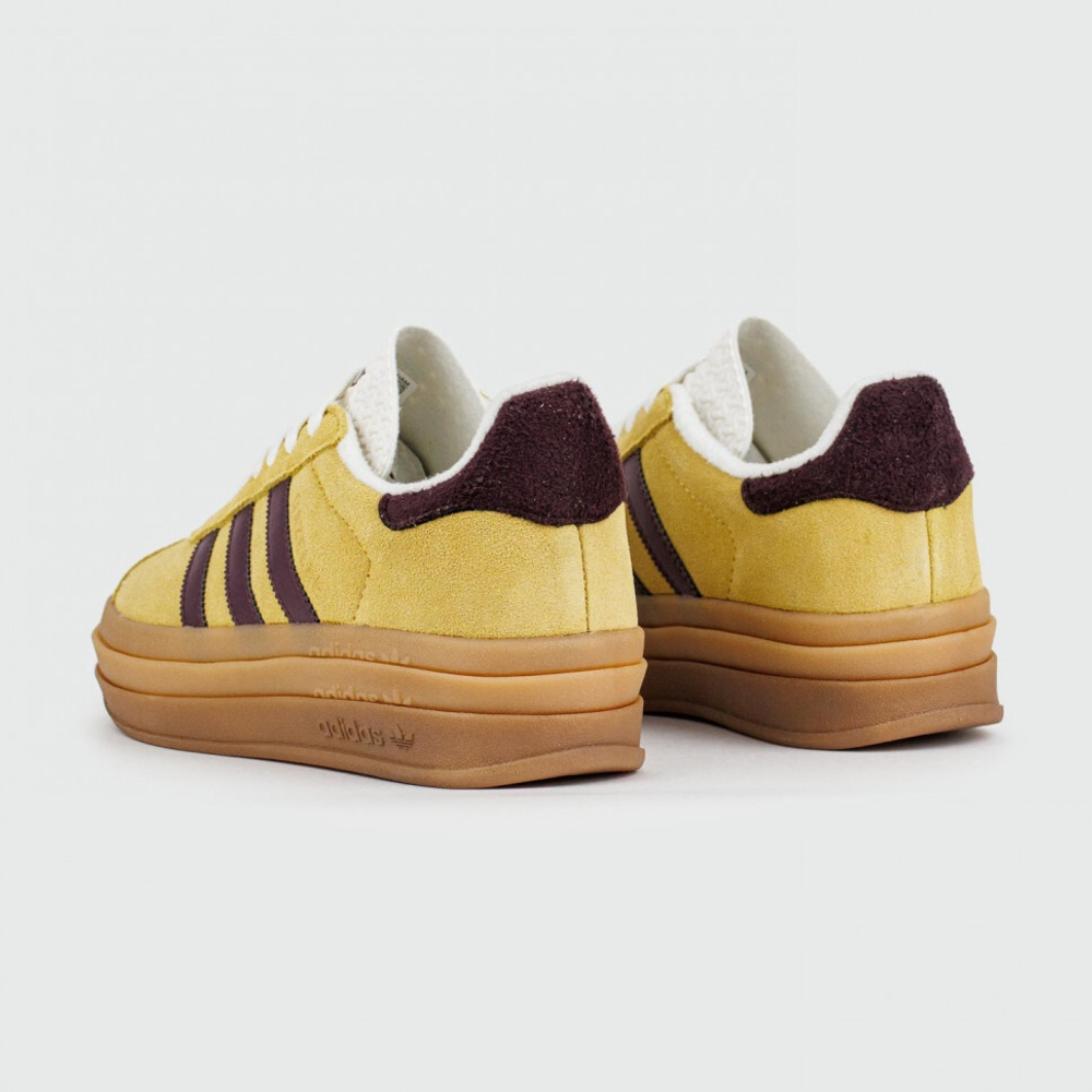 кроссовки Adidas Gazelle Bold Yellow / Brown Wmns IF5937