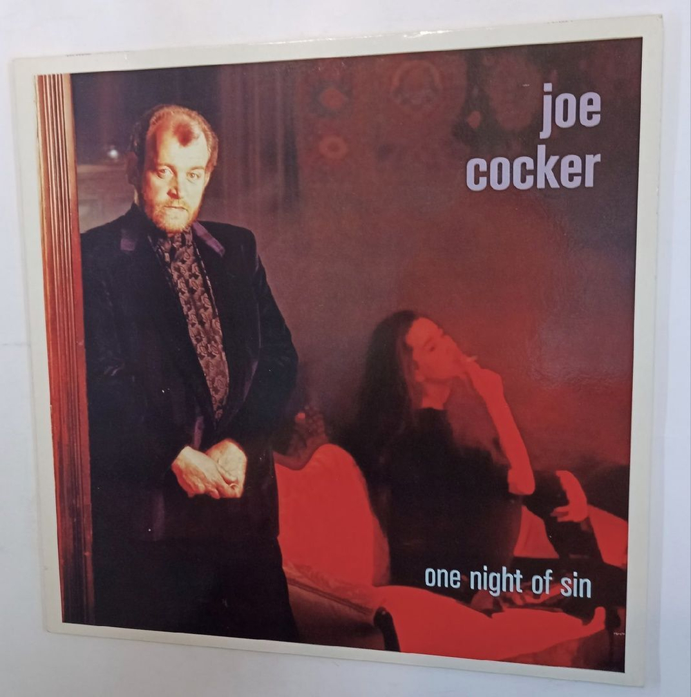 Винтажная виниловая пластинка Joe Cocker One Night Of Sin (Germany 1989)