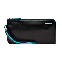 Клатч Piquadro Blue Square черный из телячьей кожи (AC2648B2/N)