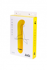 Изогнутый вибратор для G-стимуляции Fantasy Nessie (20 режимов) (Цвет: желтый)