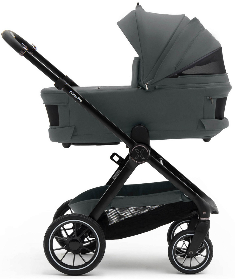 Коляска Agex Prima Pro 3 в 1 с автокреслом i-Safe S Black APP633 Grey (Серый)