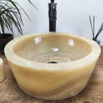 Раковина из оникса Drum Yellow Small DO-60971 40*40*16