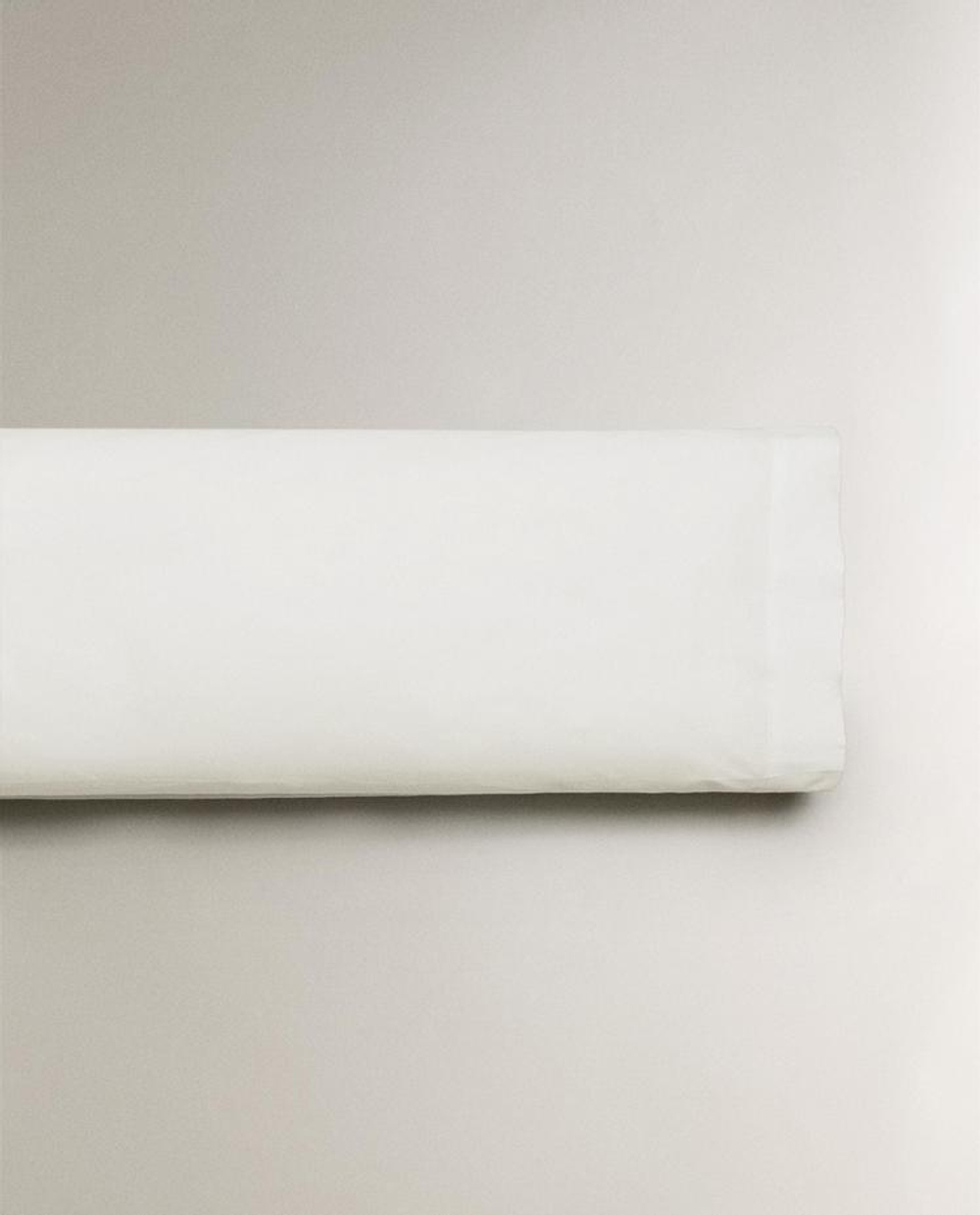 ZARA HOME НАВОЛОЧКА ИЗ ПЕРКАЛЯ (500 НИТЕЙ), БЕЛЫЙ