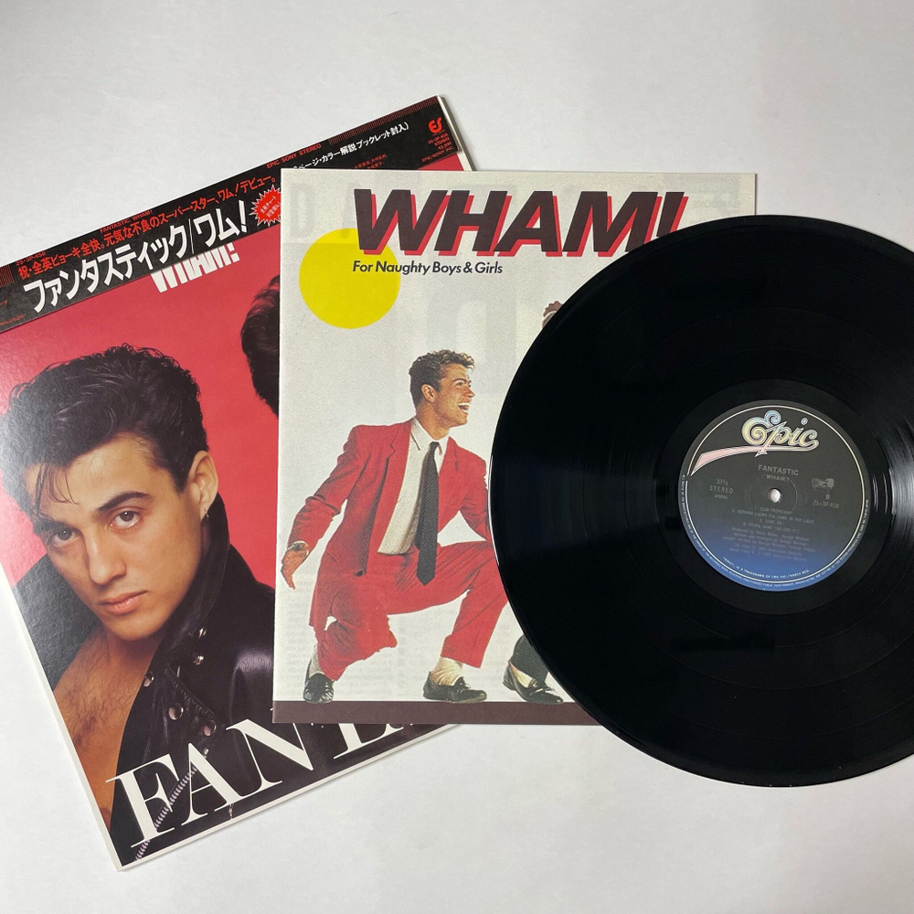Винтажная виниловая пластинка LP George Michael Wham Fantastic (Japan 1983) (Obi) Club Tropicana