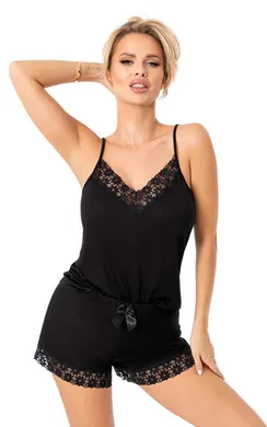 Niki 1/2 pyjamas Black