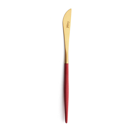 Нож столовый, red, gold, 23 см, GO.03RGB
