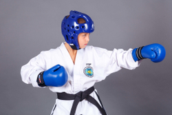 Перчатки ITF, GTF защитные ProfSport синие