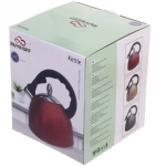 Чайник из нержавеющей стали 3л «Роскошь» со свистком, лиловый