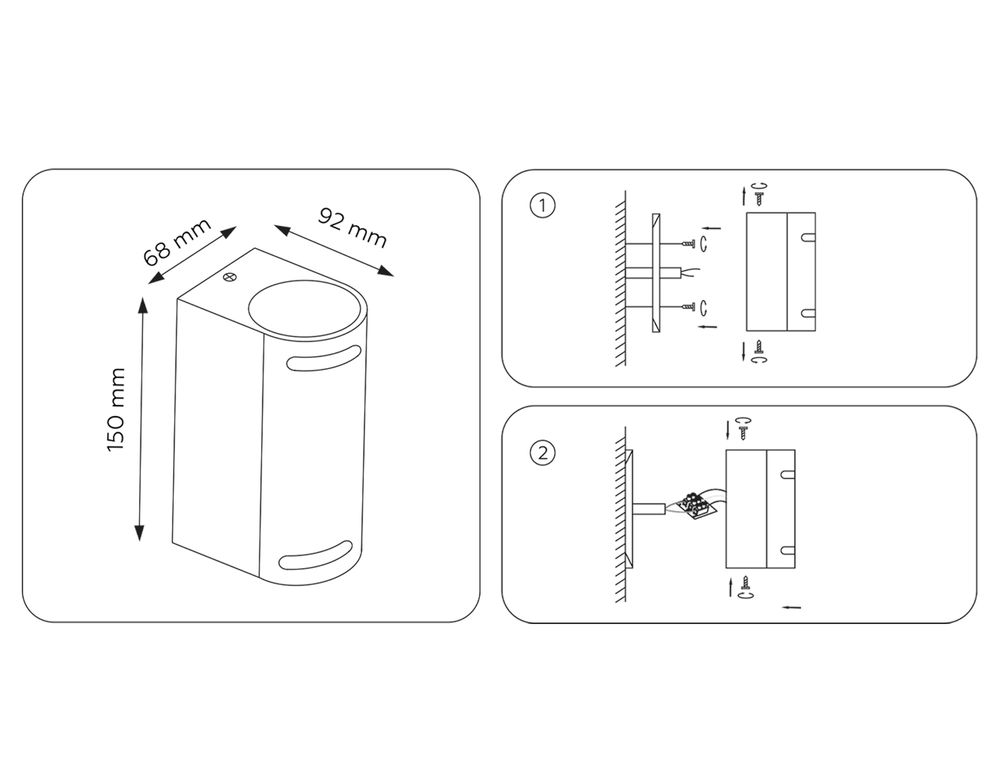 Ambrella Уличный настенный архитектурный светильник Garden ST3741