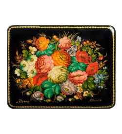 ШК-19/ 9-D Шкатулка в технике декупаж «Цветы» (10х8х3,5)