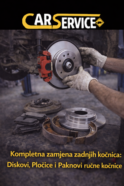 Complete Rear Brake Service: Discs, Pads, and Parking Brake Shoes