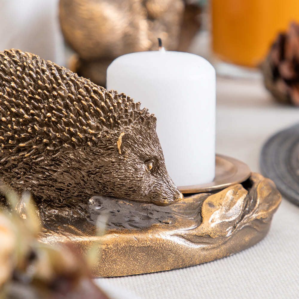 Подсвечник Ежик Барб Бронза