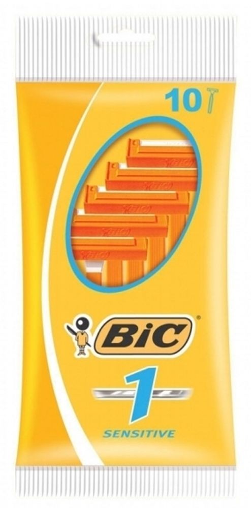 Bic одноразовые станки Bic-1 Sensitive 10 шт Orange