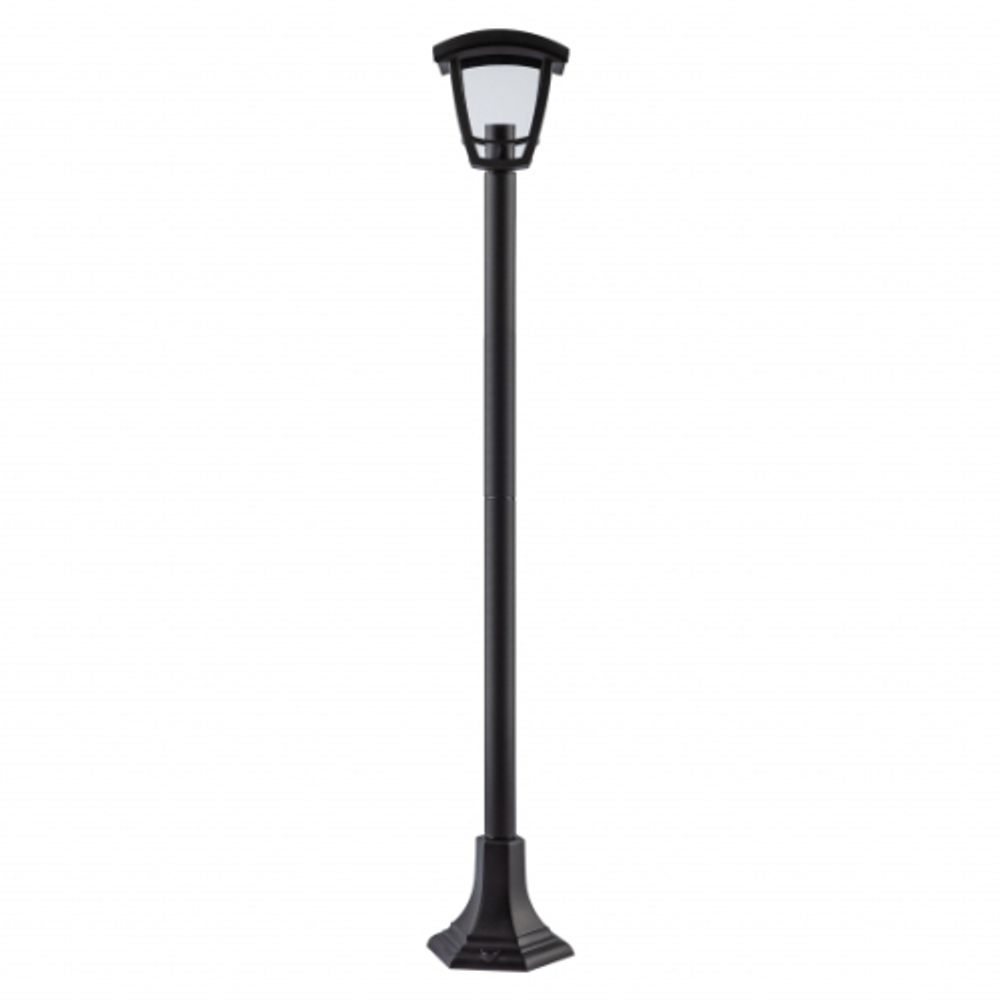 Садово-парковый светильник ЭРА «Валенсия 4» ДТУ 07-8-002 черный 4-гранный напольный IP44 светодиодный 8Вт 3000K | Садово-парковые светильники