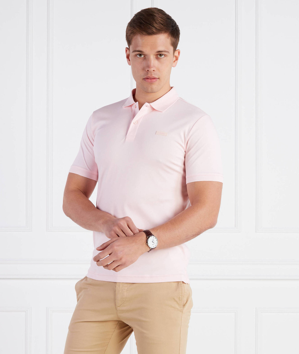 Поло SMOOTH COTTON Calvin Klein - розовый(K10K111657)
