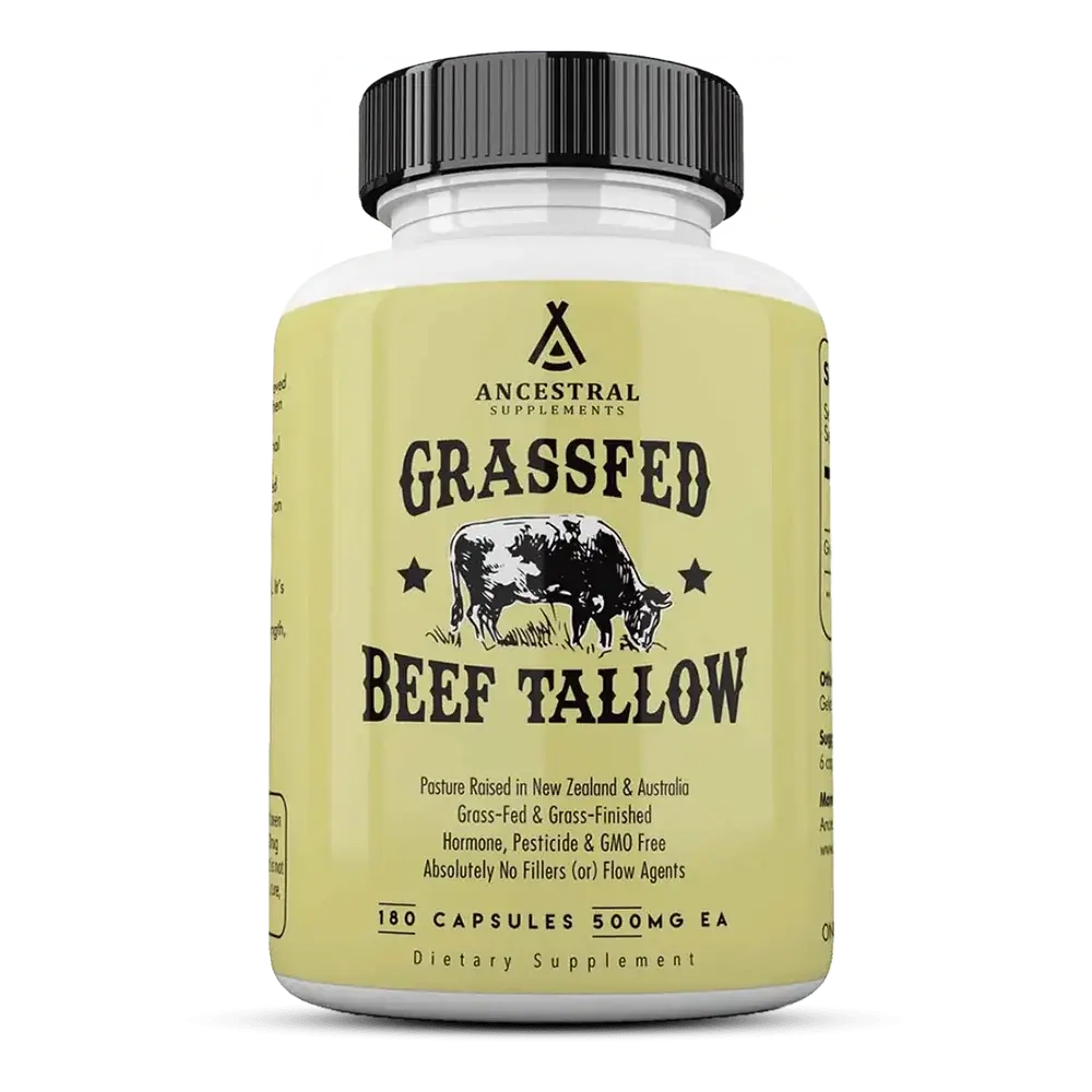 Ancestral Supplements - Grass Fed Beef Tallow 500 mg 180 capsules
