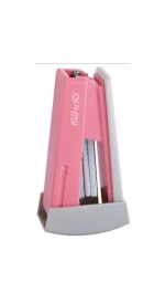 Степлер №24/6 20л. KW-TRIO Swing Standing+скобы розовый 055X6-PNK