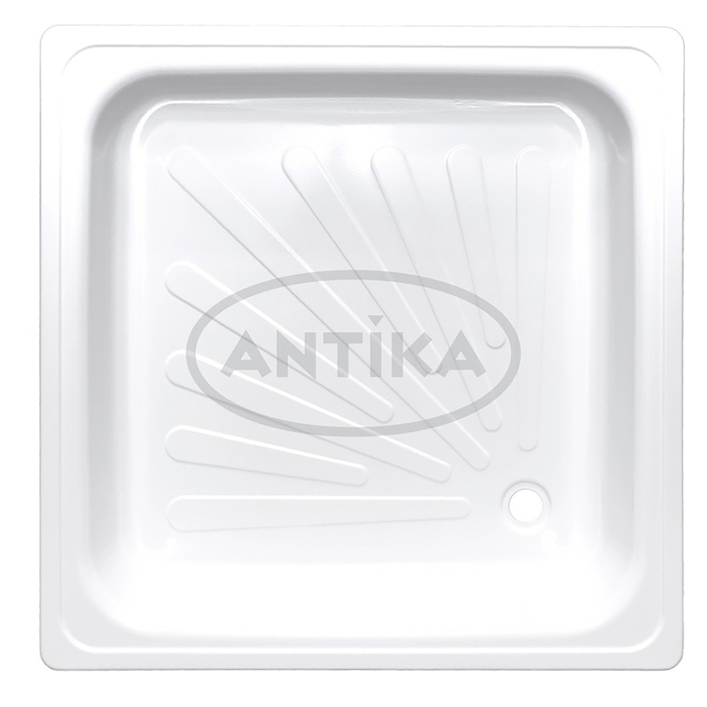 Поддон квадрат 0,7*0,7*0,12 Antika стальной (ВИЗ)