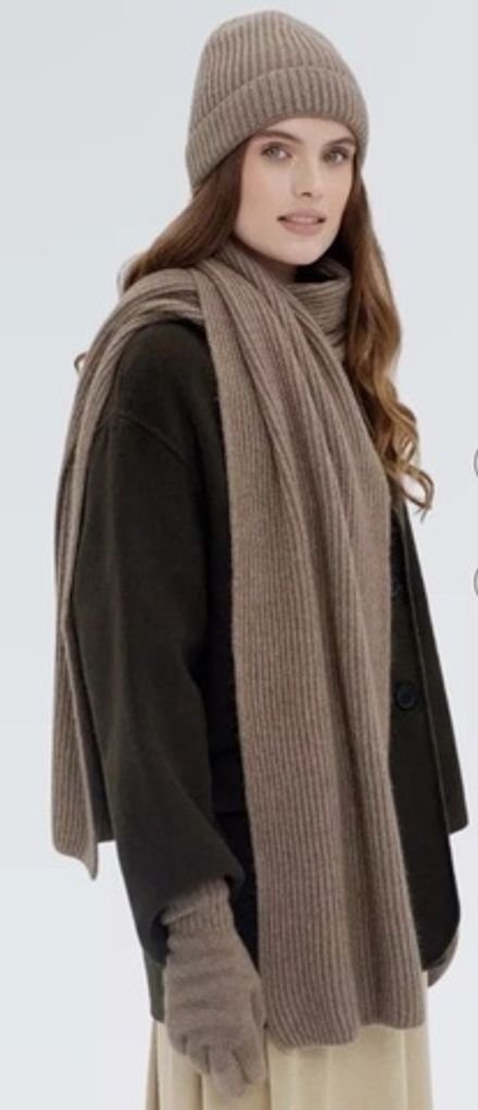 Шарф Ш803-29 темно-бежевый