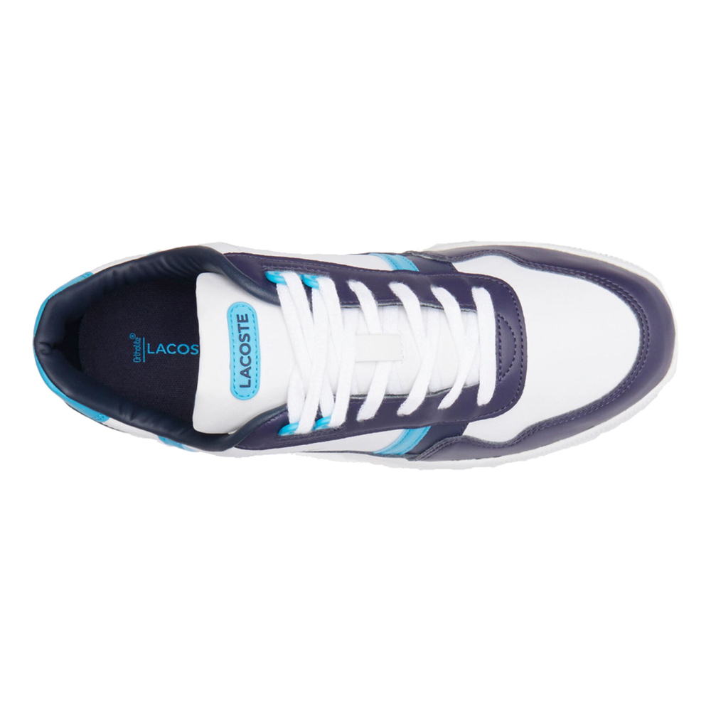Мужские теннисные кроссовки Lacoste T-Clip Sneakers Men - White, Dark Blue