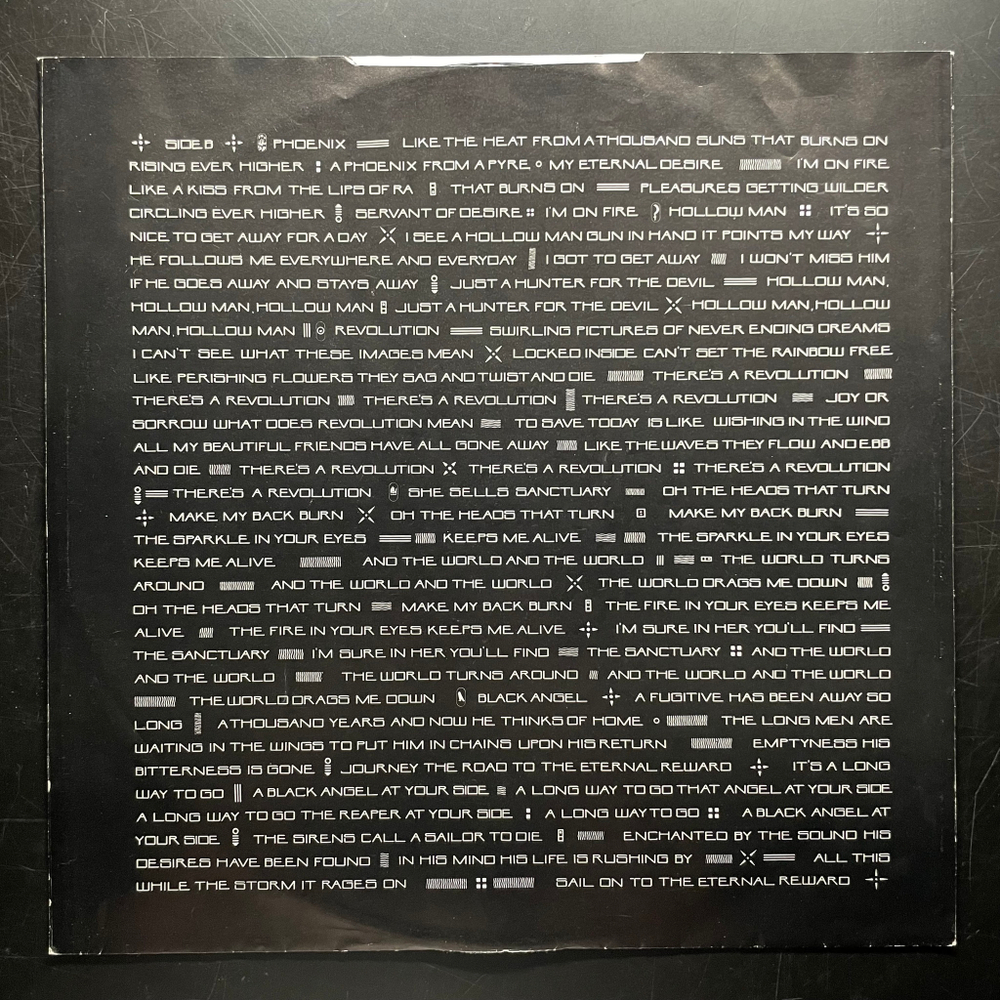 The Cult ‎– Love (Англия 1989г.)