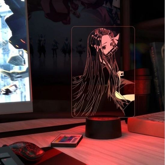 3D лампа Незуко Клинок рассекающий демонов