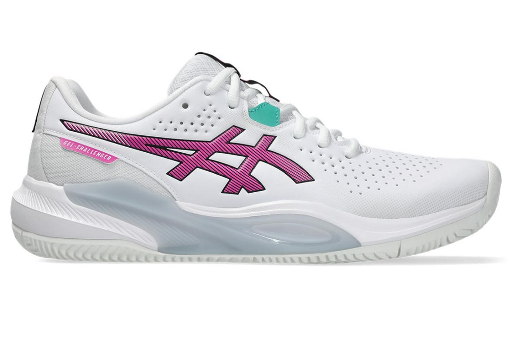 Мужские теннисные кроссовки Asics Gel-Challenger 15 Clay - white/digital sakura
