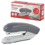 Степлер №24/6 26/6 BRAUBERG "Original" до 25 листов серый (3 штуки в упаковке)