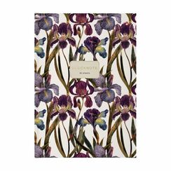 Bloknot \ Блокнот \ Notebook  Блокнот-престиж А4. 80 л. "Флора. Ирисы"