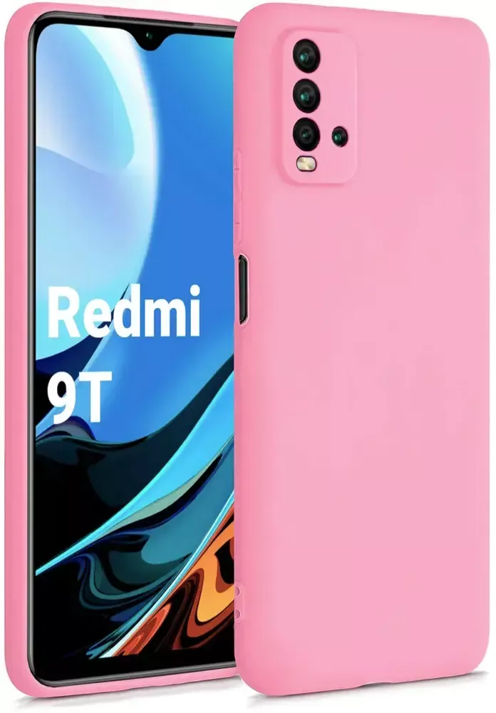 Накладка Xiaomi Redmi 9T силикон матовый Pink Zibelino
