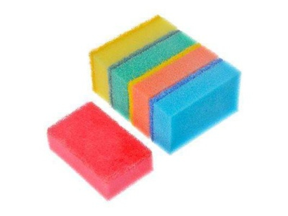 Набор губок для мытья посуды VETTA  Прима 8*5*2,5см (5шт/уп)(80уп/кор)