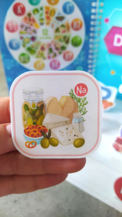 Макет "Витамины и минералы"