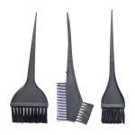 Кисточки для покраски волос в пакете 3шт «Hair Beauty», цвет черный, 20см