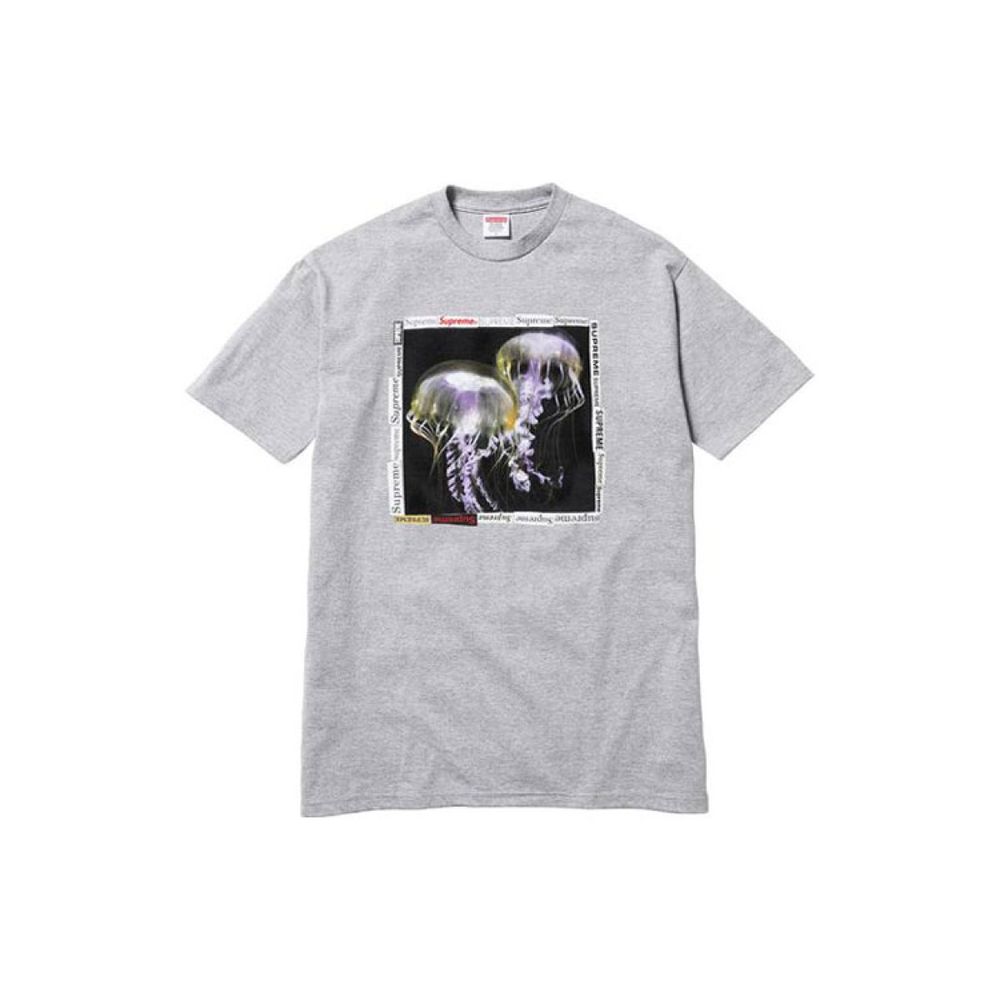 Supreme SS18 Jellyfish Tee Heather Grey T