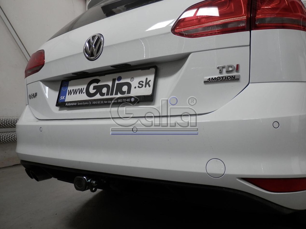 Фаркоп оцинкованный Galia V073C для Volkswagen Golf VII универсал 2WD/4WD 2013-(паспорт и сертификат в комплекте)(без электрики)