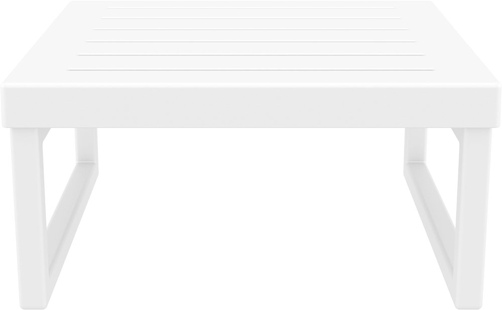 Комплект угловой пластиковой мебели Siesta Contract Mykonos, белый, черный