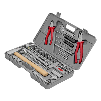 Набор слесарно-шоферского инструмента "Универсал-2", пластиковый бокс (НИЗ) Россия