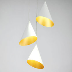 757036 Люстра CONE GW 3х6W(led) G9 БЕЛЫЙ/ЗОЛОТО