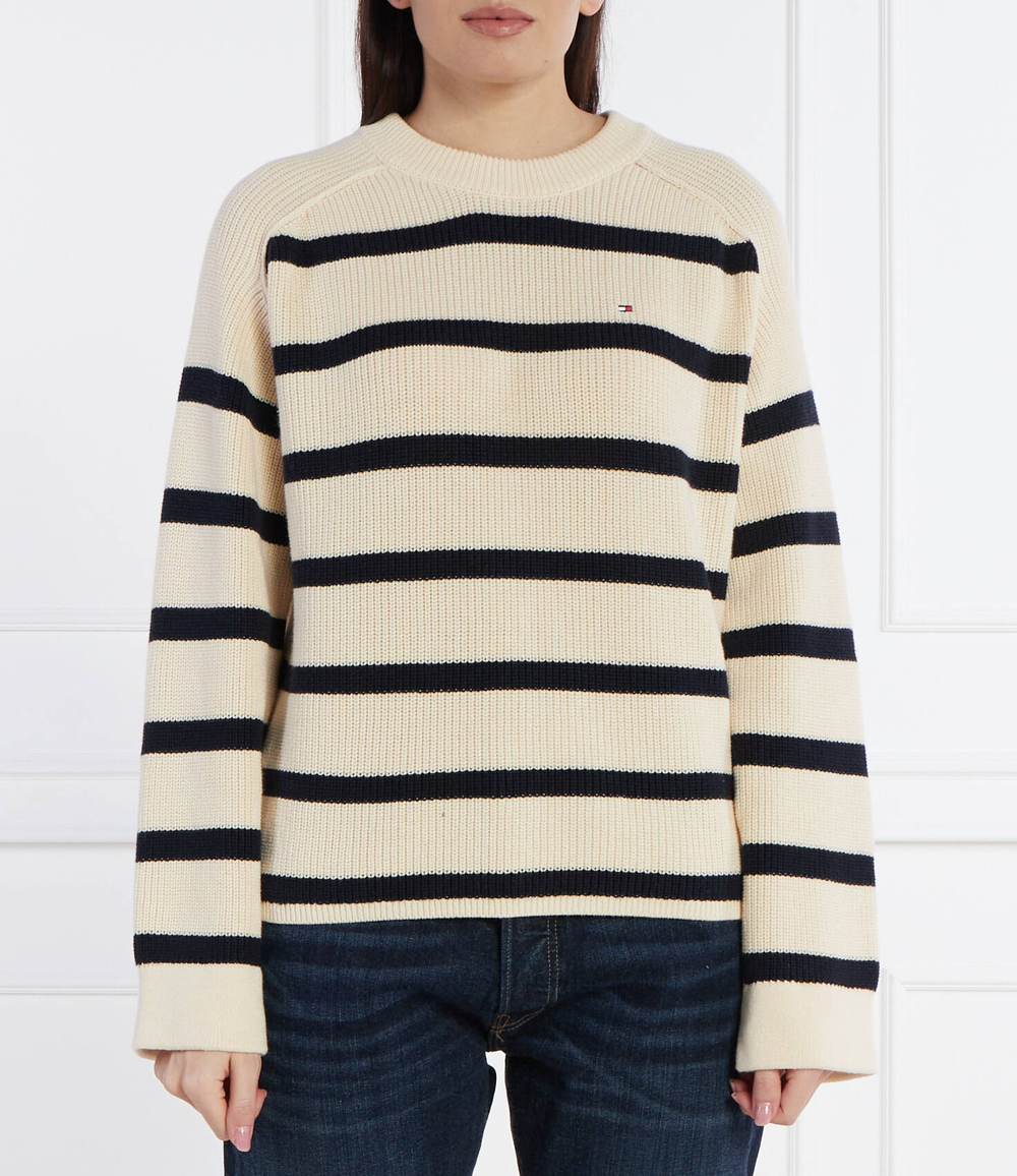 Свитер CARDI STITCH Tommy Hilfiger - кремовый(WW0WW40751)