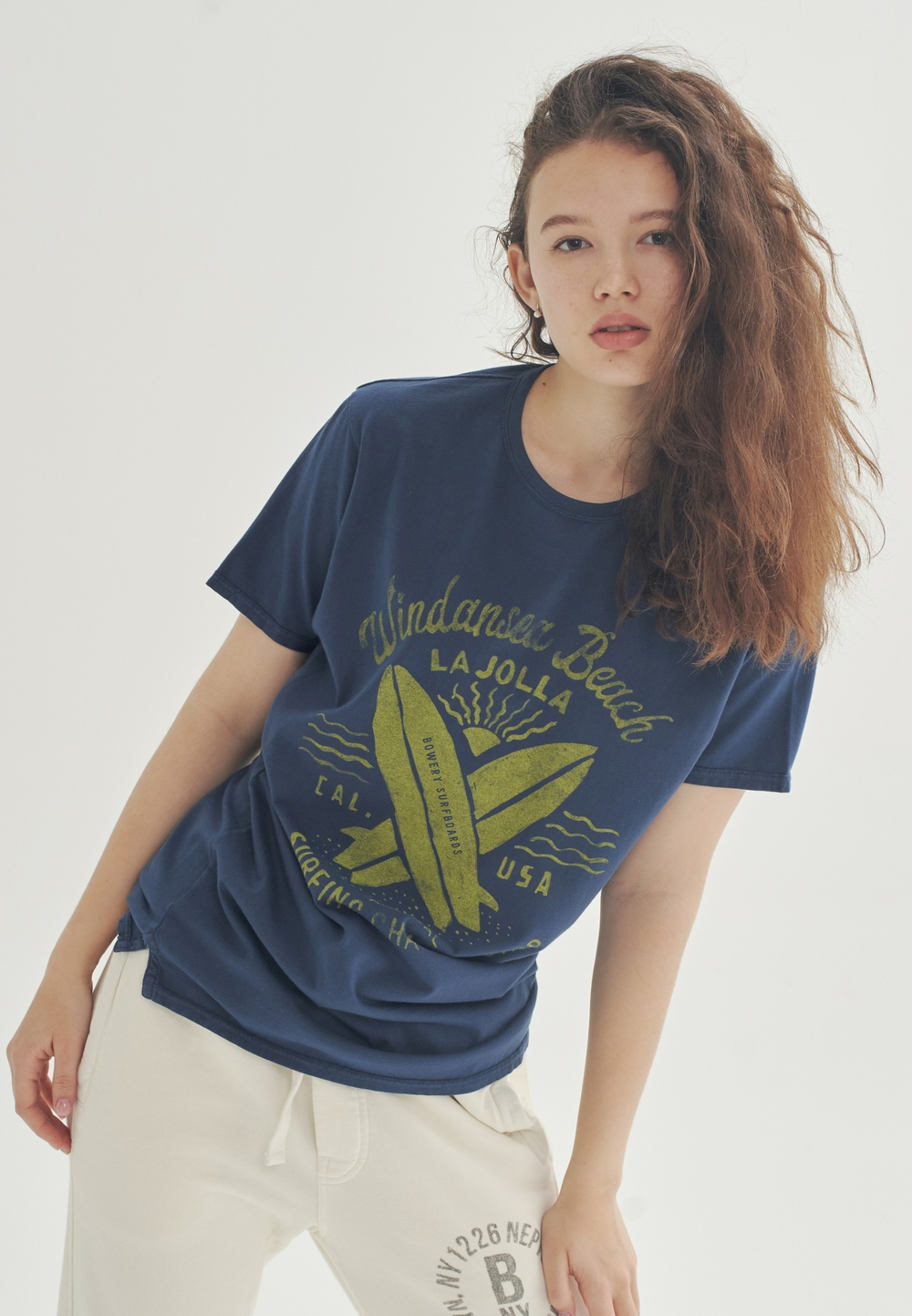 Футболка Bowery NYC "Windancer Beach" Vintage Mood Indigo