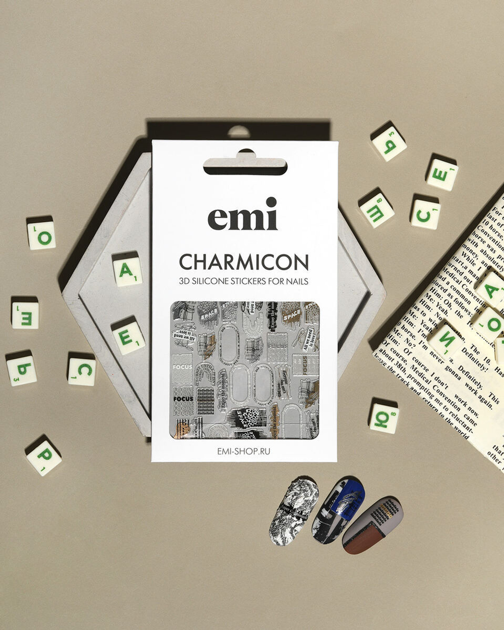 Charmicon 3D Silicone Stickers №258 Игра в слова