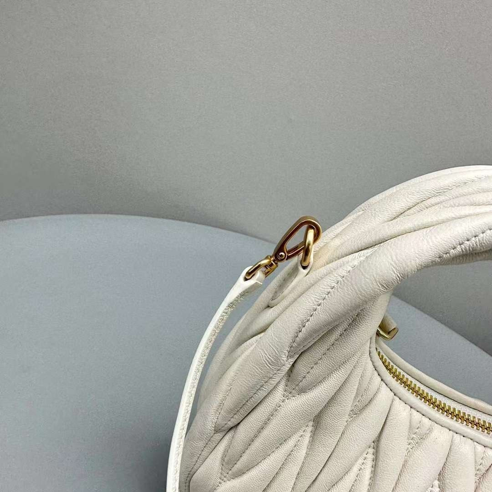 Miu Miu Wander matelassé mini hobo bag